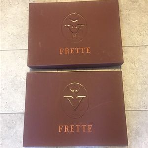 2 complete Frette blanket and sham sets.